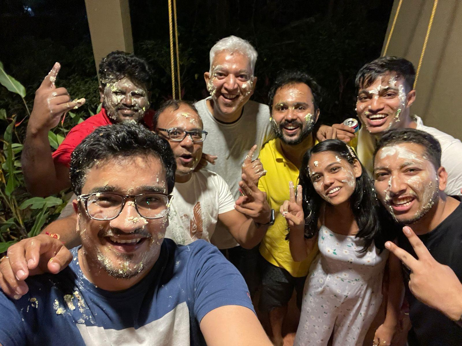 Datamotive team selfie during a team outing